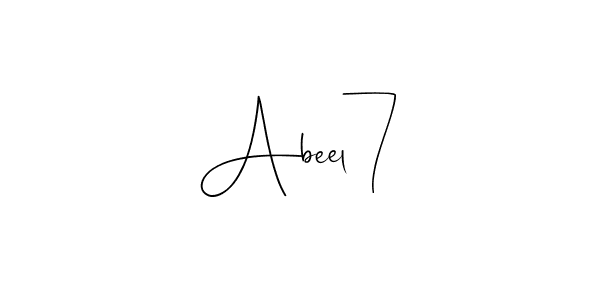 Also we have Abeel7 name is the best signature style. Create professional handwritten signature collection using Andilay-7BmLP autograph style. Abeel7 signature style 4 images and pictures png