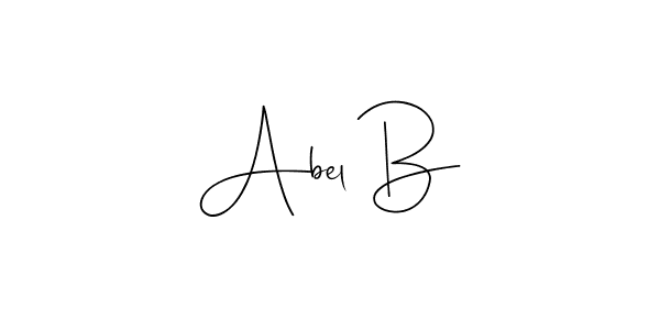 The best way (Andilay-7BmLP) to make a short signature is to pick only two or three words in your name. The name Abel B include a total of six letters. For converting this name. Abel B signature style 4 images and pictures png