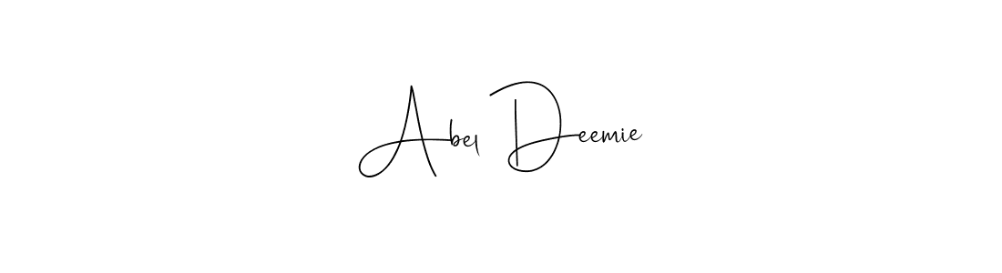 if you are searching for the best signature style for your name Abel Deemie. so please give up your signature search. here we have designed multiple signature styles  using Andilay-7BmLP. Abel Deemie signature style 4 images and pictures png