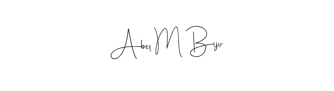 Also we have Abel M Biju name is the best signature style. Create professional handwritten signature collection using Andilay-7BmLP autograph style. Abel M Biju signature style 4 images and pictures png