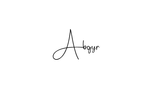 How to make Abgyr signature? Andilay-7BmLP is a professional autograph style. Create handwritten signature for Abgyr name. Abgyr signature style 4 images and pictures png