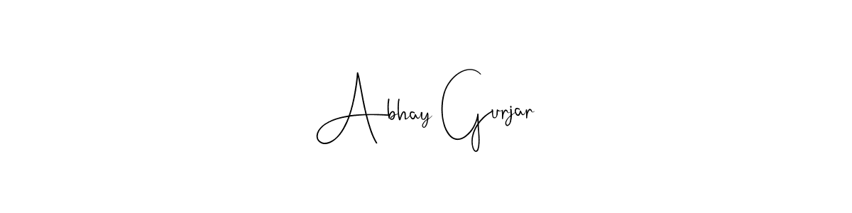 Make a beautiful signature design for name Abhay Gurjar. With this signature (Andilay-7BmLP) style, you can create a handwritten signature for free. Abhay Gurjar signature style 4 images and pictures png