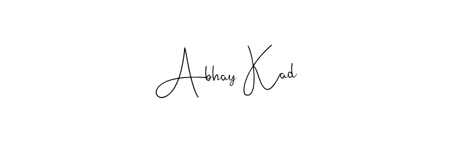 Also You can easily find your signature by using the search form. We will create Abhay Kad name handwritten signature images for you free of cost using Andilay-7BmLP sign style. Abhay Kad signature style 4 images and pictures png