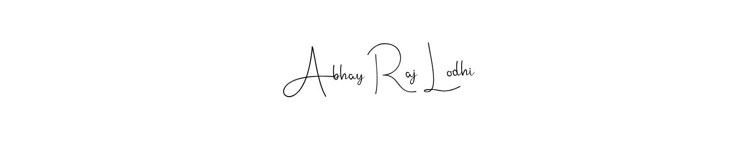 It looks lik you need a new signature style for name Abhay Raj Lodhi. Design unique handwritten (Andilay-7BmLP) signature with our free signature maker in just a few clicks. Abhay Raj Lodhi signature style 4 images and pictures png
