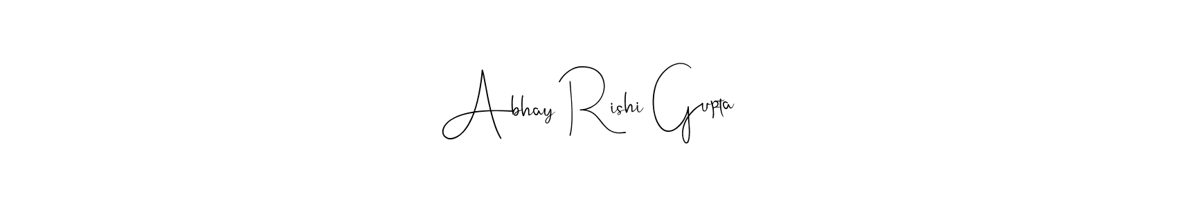 Also we have Abhay Rishi Gupta name is the best signature style. Create professional handwritten signature collection using Andilay-7BmLP autograph style. Abhay Rishi Gupta signature style 4 images and pictures png