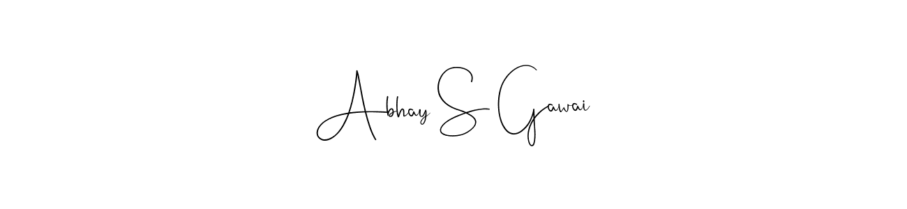 Also You can easily find your signature by using the search form. We will create Abhay S Gawai name handwritten signature images for you free of cost using Andilay-7BmLP sign style. Abhay S Gawai signature style 4 images and pictures png