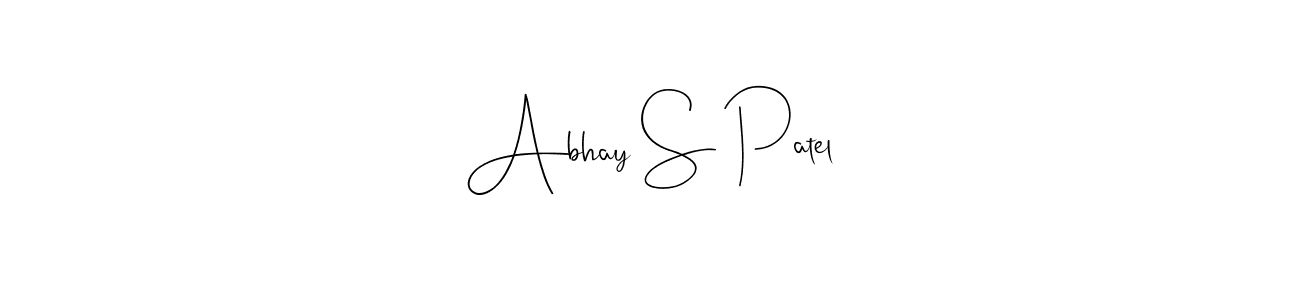 Also we have Abhay S Patel name is the best signature style. Create professional handwritten signature collection using Andilay-7BmLP autograph style. Abhay S Patel signature style 4 images and pictures png