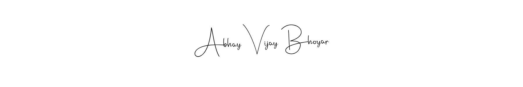 Abhay Vijay Bhoyar stylish signature style. Best Handwritten Sign (Andilay-7BmLP) for my name. Handwritten Signature Collection Ideas for my name Abhay Vijay Bhoyar. Abhay Vijay Bhoyar signature style 4 images and pictures png