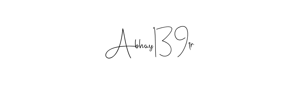 The best way (Andilay-7BmLP) to make a short signature is to pick only two or three words in your name. The name Abhay139tr include a total of six letters. For converting this name. Abhay139tr signature style 4 images and pictures png
