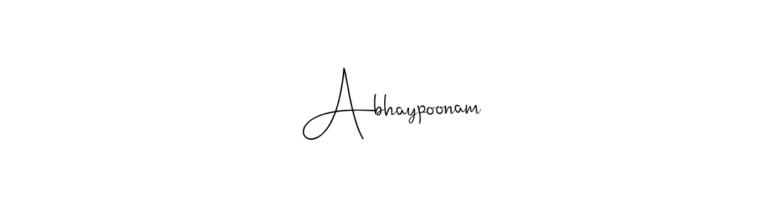 Also we have Abhaypoonam name is the best signature style. Create professional handwritten signature collection using Andilay-7BmLP autograph style. Abhaypoonam signature style 4 images and pictures png