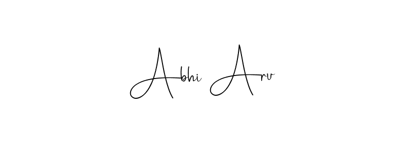 How to Draw Abhi Aru signature style? Andilay-7BmLP is a latest design signature styles for name Abhi Aru. Abhi Aru signature style 4 images and pictures png