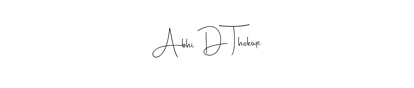 Make a beautiful signature design for name Abhi D Thokale. Use this online signature maker to create a handwritten signature for free. Abhi D Thokale signature style 4 images and pictures png