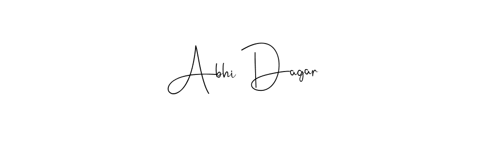 Make a beautiful signature design for name Abhi Dagar. With this signature (Andilay-7BmLP) style, you can create a handwritten signature for free. Abhi Dagar signature style 4 images and pictures png