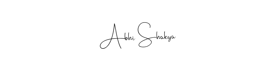 Also we have Abhi Shakya name is the best signature style. Create professional handwritten signature collection using Andilay-7BmLP autograph style. Abhi Shakya signature style 4 images and pictures png