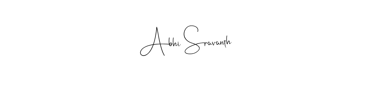 Abhi Sravanth stylish signature style. Best Handwritten Sign (Andilay-7BmLP) for my name. Handwritten Signature Collection Ideas for my name Abhi Sravanth. Abhi Sravanth signature style 4 images and pictures png