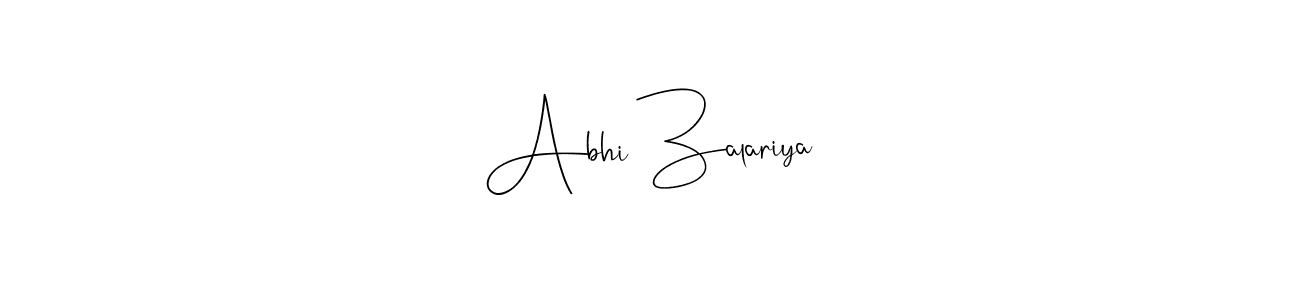 Make a beautiful signature design for name Abhi Zalariya. Use this online signature maker to create a handwritten signature for free. Abhi Zalariya signature style 4 images and pictures png