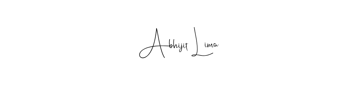 Also we have Abhijit Lima name is the best signature style. Create professional handwritten signature collection using Andilay-7BmLP autograph style. Abhijit Lima signature style 4 images and pictures png