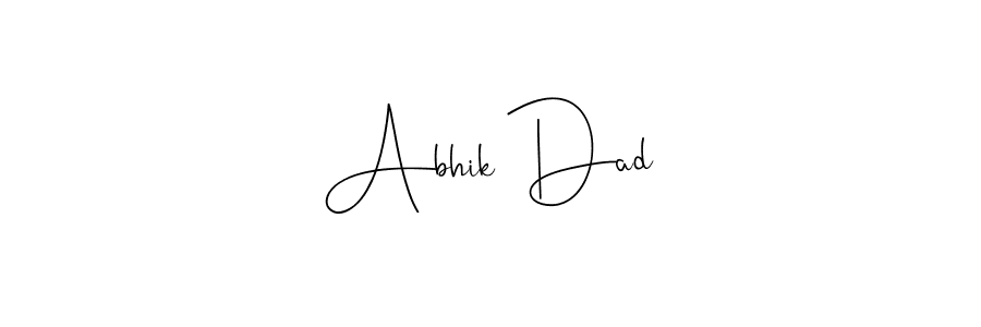 Abhik Dad stylish signature style. Best Handwritten Sign (Andilay-7BmLP) for my name. Handwritten Signature Collection Ideas for my name Abhik Dad. Abhik Dad signature style 4 images and pictures png