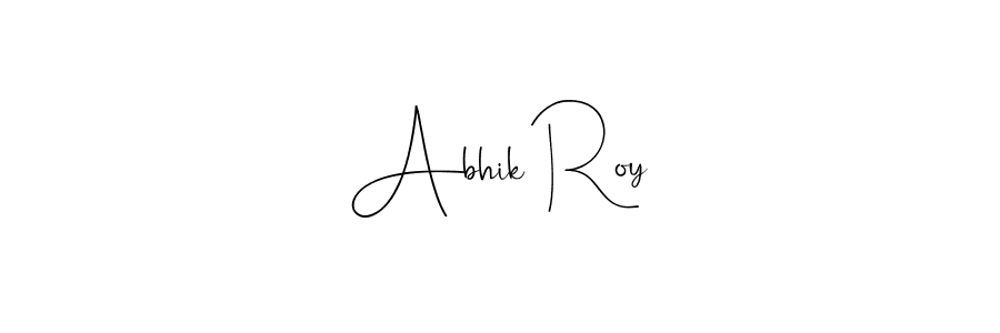 Also we have Abhik Roy name is the best signature style. Create professional handwritten signature collection using Andilay-7BmLP autograph style. Abhik Roy signature style 4 images and pictures png