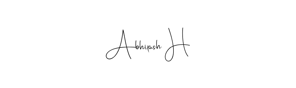 It looks lik you need a new signature style for name Abhilash H. Design unique handwritten (Andilay-7BmLP) signature with our free signature maker in just a few clicks. Abhilash H signature style 4 images and pictures png