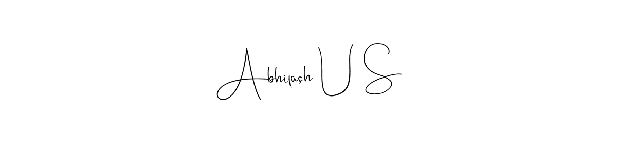 You should practise on your own different ways (Andilay-7BmLP) to write your name (Abhilash U S) in signature. don't let someone else do it for you. Abhilash U S signature style 4 images and pictures png