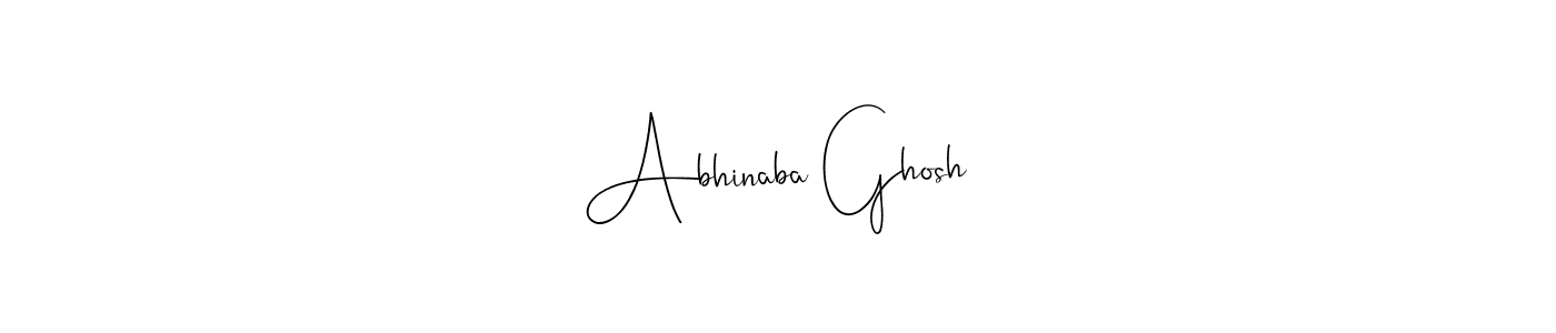 Also we have Abhinaba Ghosh name is the best signature style. Create professional handwritten signature collection using Andilay-7BmLP autograph style. Abhinaba Ghosh signature style 4 images and pictures png