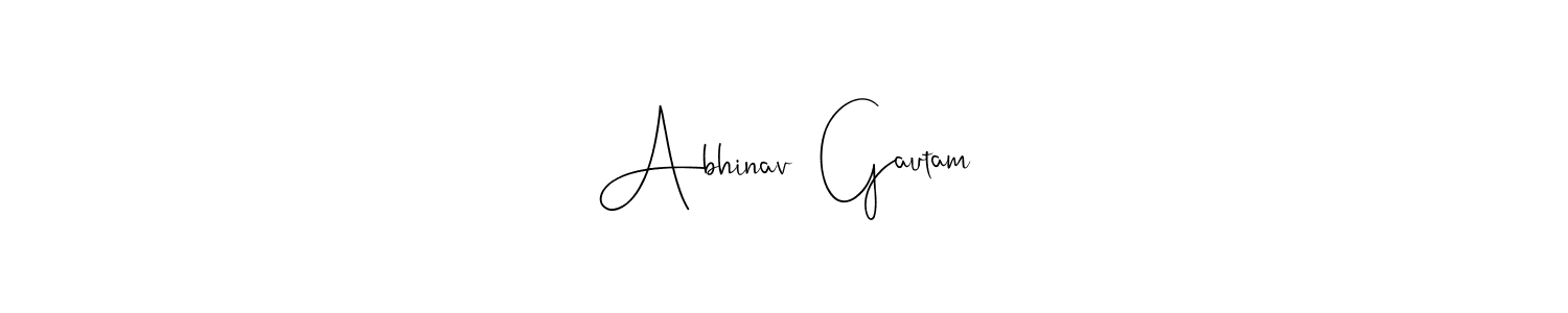 Make a beautiful signature design for name Abhinav  Gautam. Use this online signature maker to create a handwritten signature for free. Abhinav  Gautam signature style 4 images and pictures png