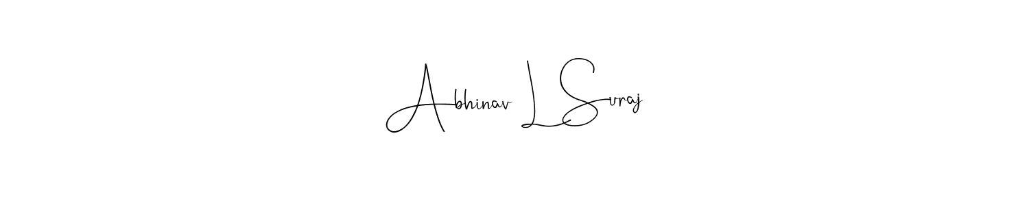 You can use this online signature creator to create a handwritten signature for the name Abhinav L Suraj. This is the best online autograph maker. Abhinav L Suraj signature style 4 images and pictures png