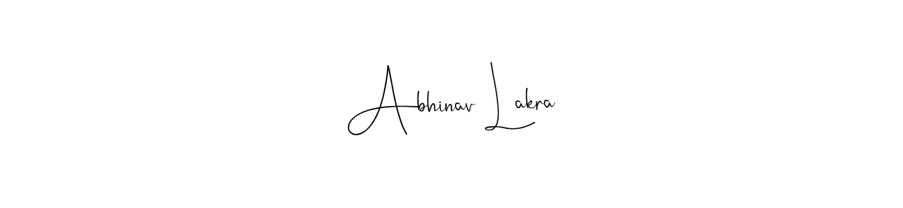 Create a beautiful signature design for name Abhinav Lakra. With this signature (Andilay-7BmLP) fonts, you can make a handwritten signature for free. Abhinav Lakra signature style 4 images and pictures png