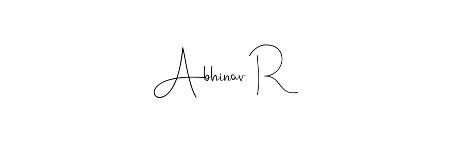 Also You can easily find your signature by using the search form. We will create Abhinav R name handwritten signature images for you free of cost using Andilay-7BmLP sign style. Abhinav R signature style 4 images and pictures png