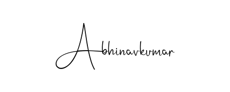 Designed for modern professionals: Abhinavkumar name signature crafted with Andilay-7BmLP script. Ready for digital PDF workflows. Abhinavkumar signature style 4 images and pictures png