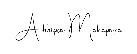 Create your official email sign-off with Abhipsa Mahapatra name in Andilay-7BmLP style. Crisp, clean, and perfectly legible across all screens. Abhipsa Mahapatra signature style 4 images and pictures png