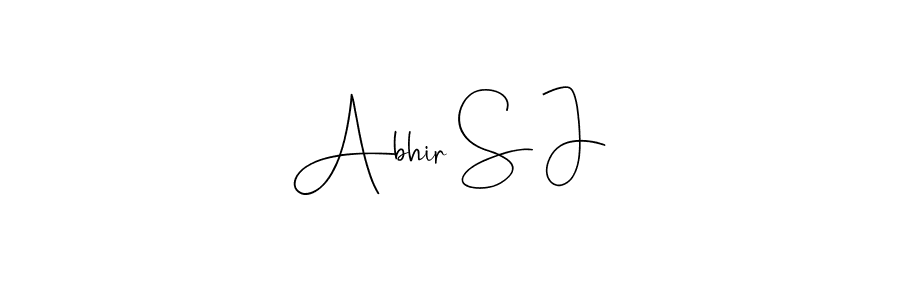 Here are the top 10 professional signature styles for the name Abhir S J. These are the best autograph styles you can use for your name. Abhir S J signature style 4 images and pictures png