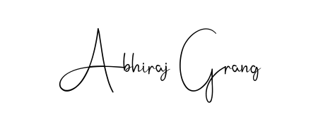 Transform the name Abhiraj Grang into a signature masterpiece using Andilay-7BmLP font. Ideal for photographers, artists, and creators looking for watermarks. Abhiraj Grang signature style 4 images and pictures png