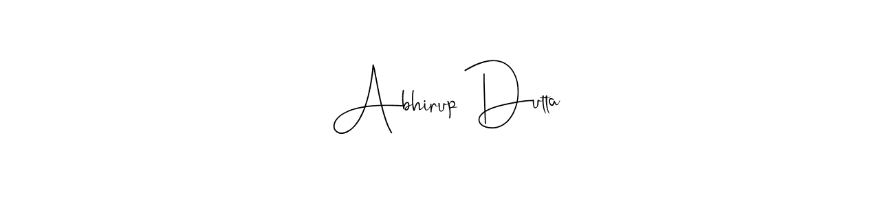 Make a beautiful signature design for name Abhirup Dutta. With this signature (Andilay-7BmLP) style, you can create a handwritten signature for free. Abhirup Dutta signature style 4 images and pictures png