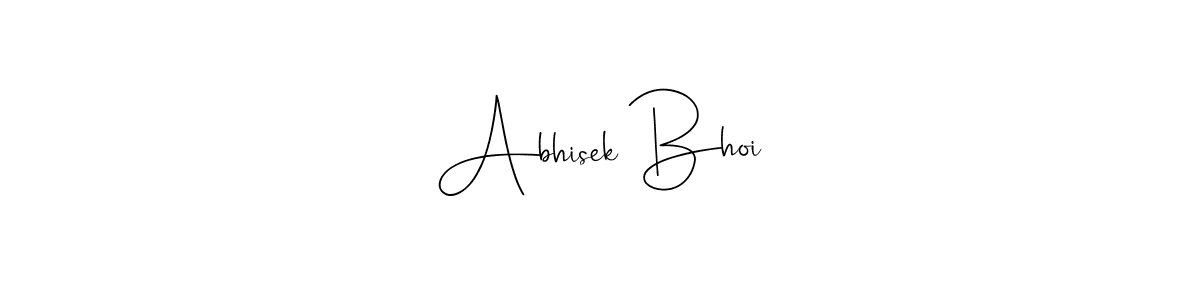 How to make Abhisek Bhoi name signature. Use Andilay-7BmLP style for creating short signs online. This is the latest handwritten sign. Abhisek Bhoi signature style 4 images and pictures png