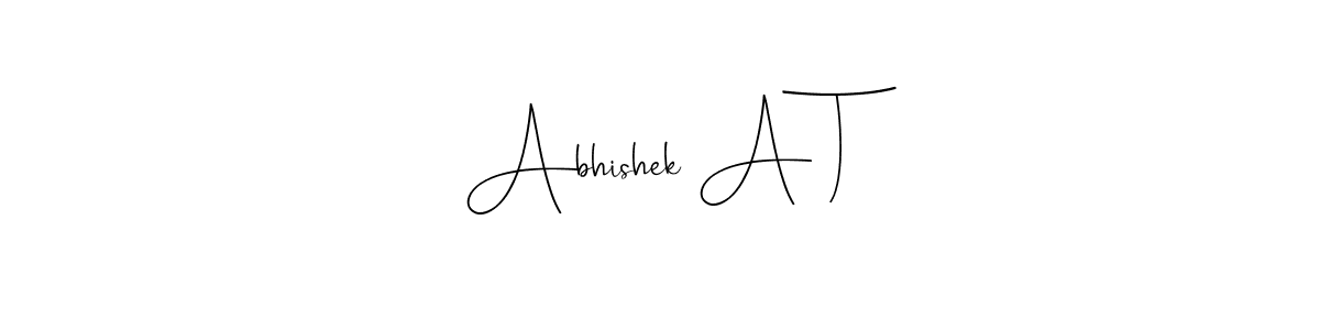 Best and Professional Signature Style for Abhishek A T. Andilay-7BmLP Best Signature Style Collection. Abhishek A T signature style 4 images and pictures png