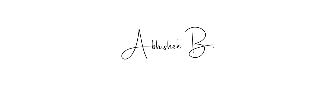Also You can easily find your signature by using the search form. We will create Abhishek B. name handwritten signature images for you free of cost using Andilay-7BmLP sign style. Abhishek B. signature style 4 images and pictures png