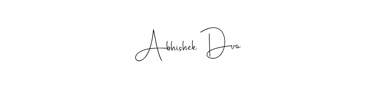 Design your own signature with our free online signature maker. With this signature software, you can create a handwritten (Andilay-7BmLP) signature for name Abhishek Dua. Abhishek Dua signature style 4 images and pictures png