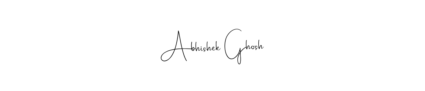 Create a beautiful signature design for name Abhishek Ghosh. With this signature (Andilay-7BmLP) fonts, you can make a handwritten signature for free. Abhishek Ghosh signature style 4 images and pictures png