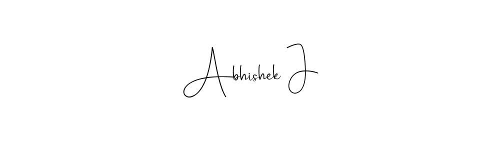 if you are searching for the best signature style for your name Abhishek J. so please give up your signature search. here we have designed multiple signature styles  using Andilay-7BmLP. Abhishek J signature style 4 images and pictures png
