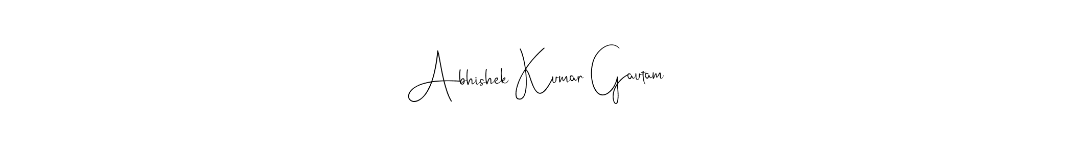 Design your own signature with our free online signature maker. With this signature software, you can create a handwritten (Andilay-7BmLP) signature for name Abhishek Kumar Gautam. Abhishek Kumar Gautam signature style 4 images and pictures png