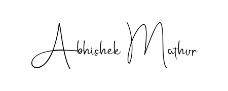 A dynamic signature style for Abhishek Mathur using Andilay-7BmLP script. Designed to look authentic, handwritten, and professional. Abhishek Mathur signature style 4 images and pictures png
