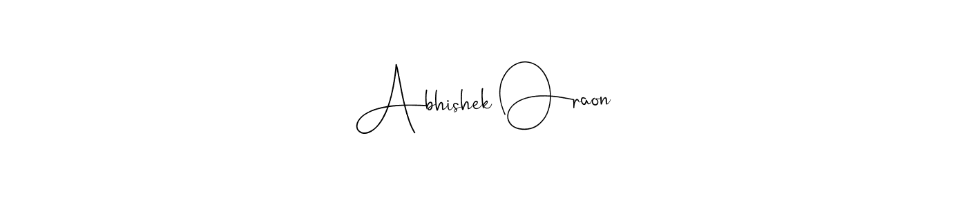 It looks lik you need a new signature style for name Abhishek Oraon. Design unique handwritten (Andilay-7BmLP) signature with our free signature maker in just a few clicks. Abhishek Oraon signature style 4 images and pictures png