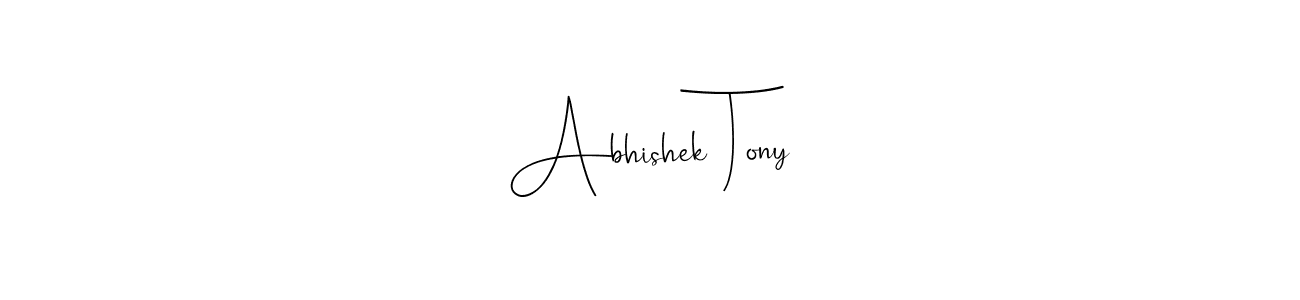 The best way (Andilay-7BmLP) to make a short signature is to pick only two or three words in your name. The name Abhishek Tony include a total of six letters. For converting this name. Abhishek Tony signature style 4 images and pictures png