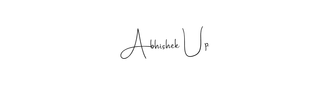 Create a beautiful signature design for name Abhishek Up. With this signature (Andilay-7BmLP) fonts, you can make a handwritten signature for free. Abhishek Up signature style 4 images and pictures png