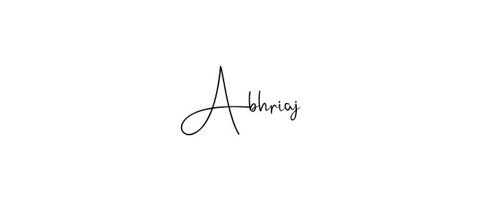 How to make Abhriaj signature? Andilay-7BmLP is a professional autograph style. Create handwritten signature for Abhriaj name. Abhriaj signature style 4 images and pictures png
