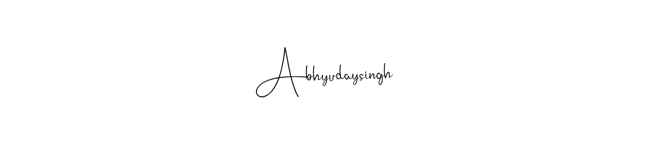 if you are searching for the best signature style for your name Abhyudaysingh. so please give up your signature search. here we have designed multiple signature styles  using Andilay-7BmLP. Abhyudaysingh signature style 4 images and pictures png