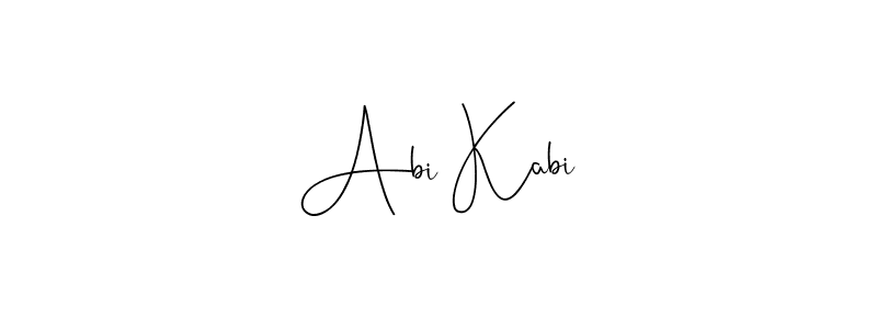 Make a beautiful signature design for name Abi Kabi. With this signature (Andilay-7BmLP) style, you can create a handwritten signature for free. Abi Kabi signature style 4 images and pictures png