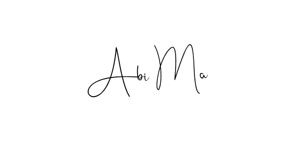 if you are searching for the best signature style for your name Abi Ma. so please give up your signature search. here we have designed multiple signature styles  using Andilay-7BmLP. Abi Ma signature style 4 images and pictures png